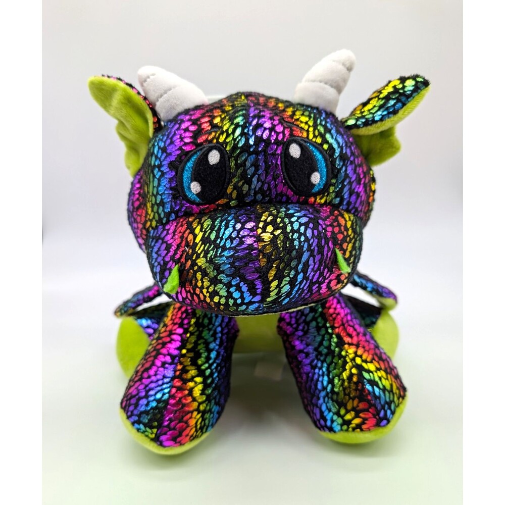 Fiesta Calypso Dragons Dragon Purple Plush Stuffed Animal Iridescent 10"